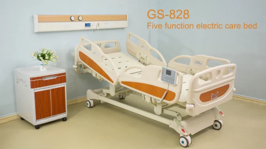 GS-828 Venda imperdível Mobília hospitalar clínica médica cama de paciente cama de hospital elétrica com três funções