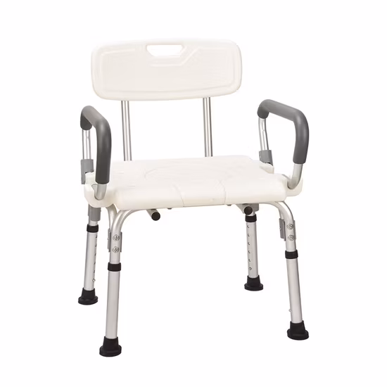 Cadeira de banho de alumínio Topmedi Banco de banho TBB7923L