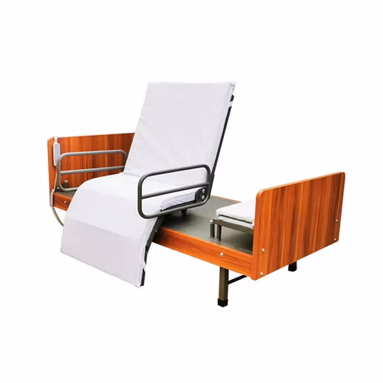 Cabeceira de PP personalizada com 2 manivelas manual/elétrica cama de paciente de UTI médica para hospital